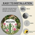 thumbnail image 4 of Metal Tin Sign Welcome Cactus Vintage Metal Signs Rustic Wall Decor for Home Porch Living Room Greenhouse Farmhouse Yard Garden Indoor Outdoor 12 Inch, 4 of 12