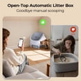 thumbnail image 3 of Caja de arena automática para gatos Invengo con control por app, 10,5 L, 3 of 7
