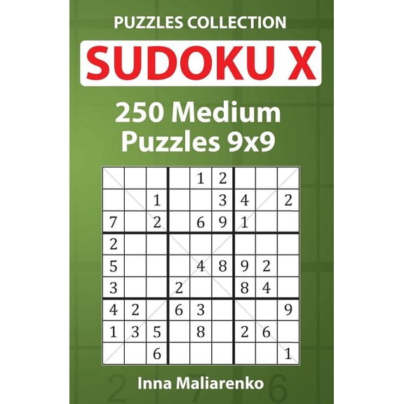 Sudoku X - 250 Medium Puzzles 9x9