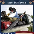 thumbnail image 4 of Yescom EZ GO 25ft Telescopic Flag Pole Kit Upgrade Rotating Lock for Outside Inground with 3x5' US Flag Ball Top Black, 4 of 12
