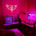thumbnail image 6 of UPONRAY Death Moth Neon Signs, 16.9"*11.1" Dimmable & USB-Powered LED Neon Light, Stylish Wall Decor for Halloween Party, Home, Bar, Shop, Haunted House, 6 of 8