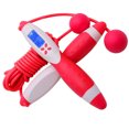 thumbnail image 3 of Cuerdas para saltar de con conteo electrónico, cuerda para saltar al aire libre, equipo de Fitness para perder peso, cuerda inalámbrica para Accesorios para máquinas de ejercicios blanco rojo Soidarity OD001678-06B, 3 of 6