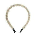 thumbnail image 3 of Unique Bargains 1 Pc Headband Gold Thread Yarn Hair Accessories for Women Pink Green, 3 of 5
