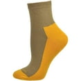 thumbnail image 5 of Sierra Socks Women's Cushioned Athletic Cotton Quarter Socks (Black/Shitake/Tan, Shoe Size: 4-10), 5 of 10