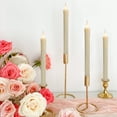 thumbnail image 4 of WYZworks Set of 12, 10" LED Flameless Ivory Real Wax Drip Flickering Candles Lights, Remote Control, On/Off Button, Battery Operated Candlesticks, Holiday Christmas Menorah Home Wedding Décor, 4 of 9