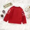 thumbnail image 3 of Winter Baby Boy Girl Christmas Sweaters Clothes Red Reindeer Knitted Newborn Infant Unisex Pullover Toddler Kids Outwear Jumpers, 3 of 6