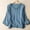 Sky Blue, variant on Vintage T Shirts Shirts for Women Plus Size Tops Pullover Shirt Blue Long Sleeve V Neck St Patricks Day Shirt Women,L