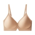 thumbnail image 2 of Bixock Jelly Bras for Women Wireless Solid Color Lightweight Jelly Support Breathable Fabric Gentle Push Up for Everyday Daily Wear Bra, 2 of 5
