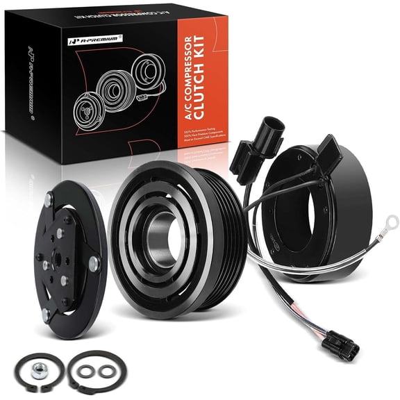 A-Premium Air Conditioner AC Compressor Clutch Kit Compatible with Mitsubishi Outlander 2003, Lancer 2006, 2.0L 2.4L