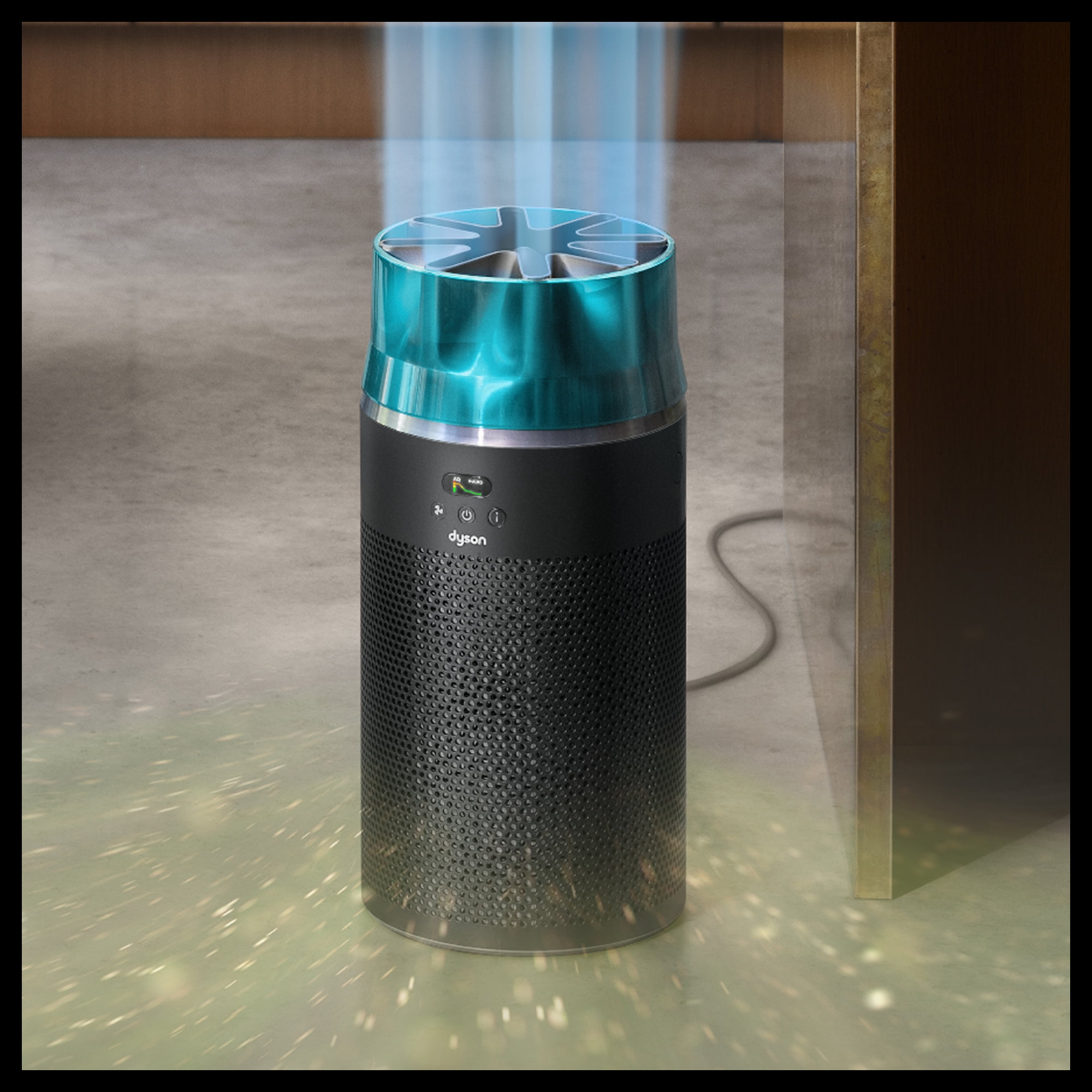 Dyson, Compact Air Purifier, HushJet™ Black/Teal, Sleep Auto Mode