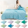 thumbnail image 1 of Heavy Blanket For Sleeping Perfect，Ice Blanket Summer Cooler Quilt For Hot Sleepers And Night Cooler Comforter Double Cold Effect Blanket Cooler Fiber Soft Machine Washable, 1 of 9