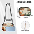 thumbnail image 4 of FORMRS Mini Crossbody Bag for Women Adjustable Rope Shoulder Casual Phone Purse, Beige Cats Reading, 4 of 7