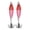 Red and pink, variant on Dual-Glow Bionic Fluorescent Fishing Jig Lure with Stainless Hooks, PVC, 2" Length, 2-Pack