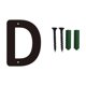 thumbnail image 1 of Signo de letras de los números de la casa del arte del hierro 3D con tornillos, caracteres decorativos del alfabeto de metal para la dirección de la casa, el jardín, la decoración de la tienda, 1 of 5