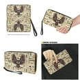 thumbnail image 4 of ZUXONGSY African Tribal Eagle Print Leather Satchel Bag for Women with Matching Wallet Set Waterproof Office Tote for Shopping Work, 4 of 4