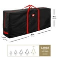 thumbnail image 7 of Premium Large Christmas Tree Storage Bag - Fits Up to 9 ft. Tall Artificial Disassembled Trees, Durable Handles & Sleek Dual Zipper - Holiday Xmas Bag Made of Tear Proof 600D Oxford, 7 of 7