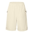 thumbnail image 3 of Summer Shorts for Women 2025, Athletic Shorts for Women,Women's Casual Shorts Elastic Waist Comfortable Pocket Summer Loose Fit Pure Solid Knee Length, 3 of 8