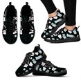 thumbnail image 1 of Zapatos casuales con estampado de dientes dentales rosas para mujer, zapatillas planas de malla de aire, cómodos, con dibujos animados, 1 of 6