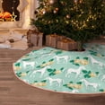 thumbnail image 5 of Bingfone Christmas Tree Skirt Mat Christmas Decoration Interior 30" -Horse And Flower, 5 of 6