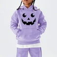 thumbnail image 2 of CPNG Girls and Boys Halloween Hoodies Long Sleeve Hooded Sweatshirt with Halloween Theme Print Loose Fit Casual Daily Pullovers Tops, 2 of 6