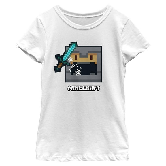 Girls Minecraft Fight Ready T Shirt