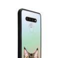 thumbnail image 3 of FINCIBO Slim TPU Bumper + Clear Hard Back Cover for LG Stylo 6 6.8" 2020, Animal Black Brown Maine Coon Cat, 3 of 6