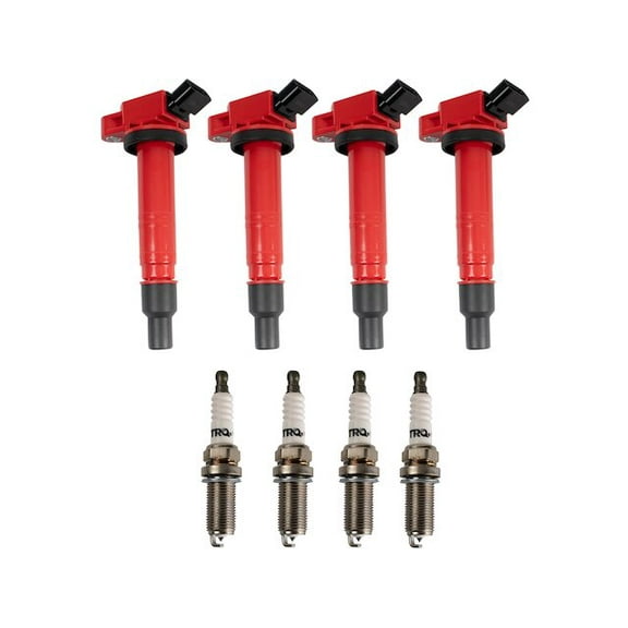 Ignition Coil and Spark Plug Kit 8 Piece - Compatible with 2005 - 2021 Toyota Tacoma 2.7L 4-Cylinder 2006 2007 2008 2009 2010 2011 2012 2013 2014 2015 2016 2017 2018 2019 2020