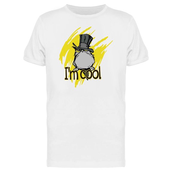 Owl With Cylinder Hat Im Cool Tee Men's -Image by Shutterstock
