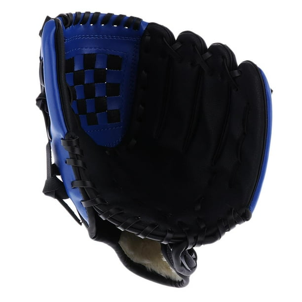 Durable Béisbol Softbol Mano izquierda Guante Negro Azul 11.5 Sunnimix Guante de lanzador de béisbol