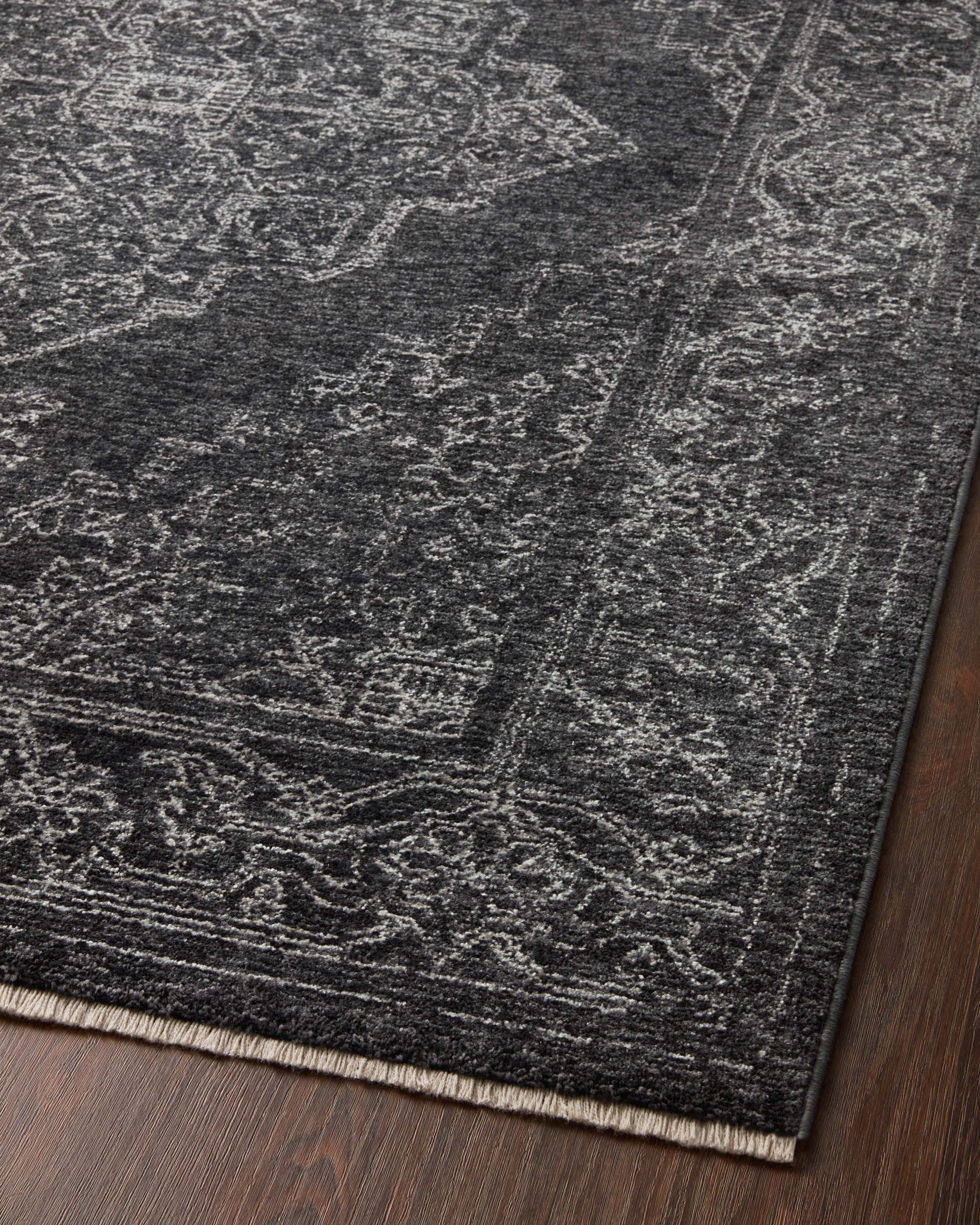 Loloi Vance Charcoal / Dove 18" x 18" Sample Rug