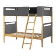 thumbnail image 2 of South Shore Bebble Twin Modern Bunk Bed, in Natural and Gray, 2 of 12