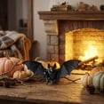 thumbnail image 4 of 3Pcs Halloween Big Bats,Rubber Simulation Hanging Bats,Plastic Simulation Bats for Halloween Decoration and Party Supplies, 4 of 9