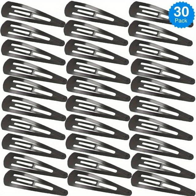 Lisbinx Pillws - Juego de 30 pinzas metálicas para el pelo, duraderas y funcionales, ideales para uso doméstico