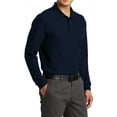 thumbnail image 4 of Mafoose Men's Long Sleeve Silk Touch Polo with Pocket Navy 4X-Large, 4 of 5