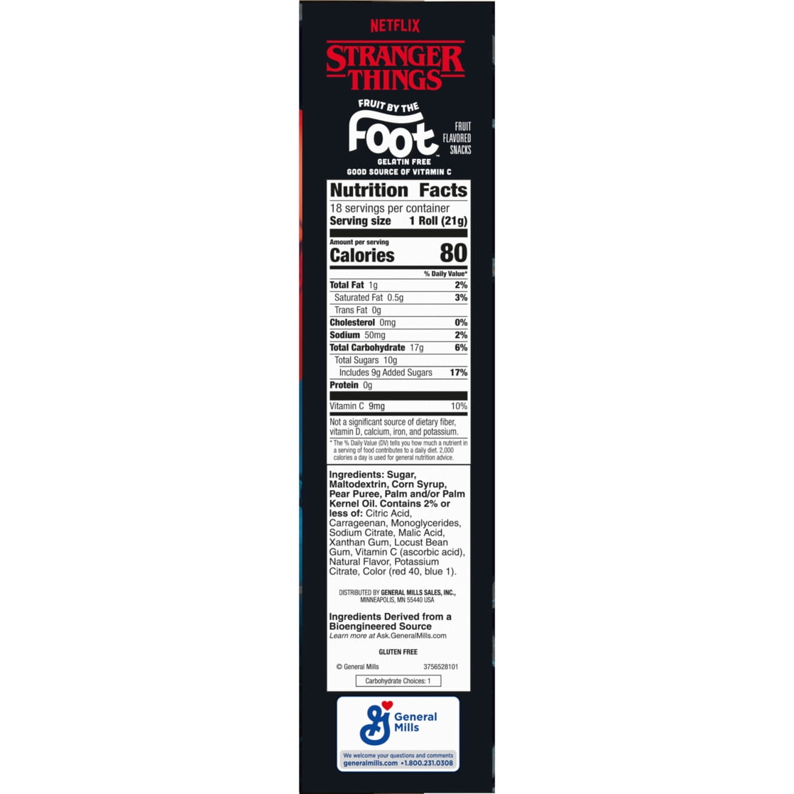 Fruit by the Foot Fruit Flavored Snacks, Stranger Things, Mystery Flavor, 18 Count, 13.5 oz