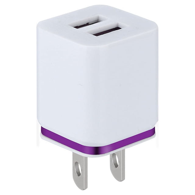Klonfd 5V / 2A Dual USB Charger Fast Charging For IPhone XS Max Wall Adapter US Plug