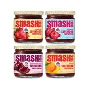 Smash Foods Jam, Adventure Variety 4-Pack, No Sugar Added, Low-Calorie