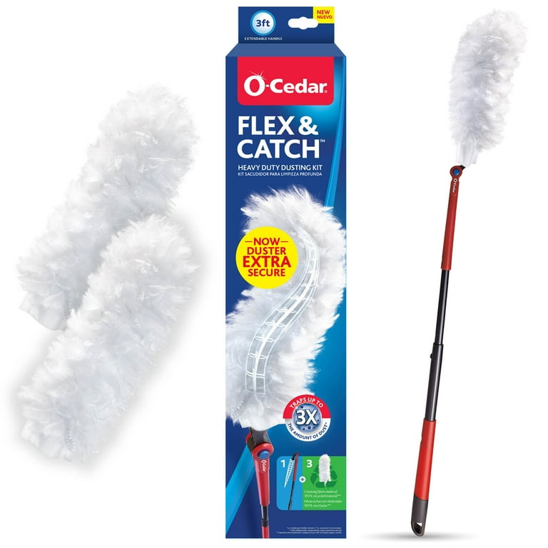 O-Cedar Flex & Catch Heavy Duty Duster Kit with 3 Refills photo 1