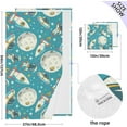 thumbnail image 2 of Coolnut Cute Doodle Astronaut Bath Towels with 1 Washcloth, 27"x54" + 12"x12"100% Cotton Bathroom Towels Set, Ultra Absorbent and Super Soft Bath Towel for Hotel, Home, 2 of 6
