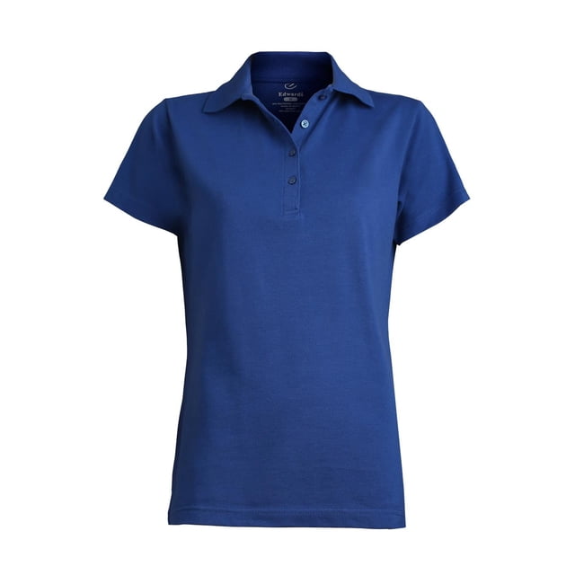 EDWARDS LADIES' BLENDED PIQUE SHORT SLEEVE POLO