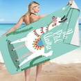 thumbnail image 2 of Yika Beach Blankets Beach Towel Microfiber Beach Towel Super Lightweight Colorful Bath Towel Sandproof Beach Blanket Multi-Purpose Towel For Travel Swimming Pool 30x60, 2 of 4