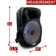 thumbnail image 5 of beFree Sound 15 Inch BT Rechargeable Party Speaker With Illuminating Lights, 5 of 9