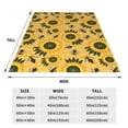 thumbnail image 3 of Vsdgher Bees and Sunflowers Ultra-Soft Micro flannel Blanket Throw Blankets for Couch Sofa, Bed (4 sizes)-40"x30", 3 of 7