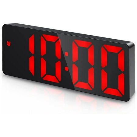 Digital alarm clock, LED clock, with temperature display, adjustable brightness Digital alarm clock, LED clock, with temperature display, adjustable brightness 02 dc 04 d 9 4389