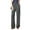!Dark Grey, variant on Women's Casual Pants Drawstring Elastic Waist Pants Flowy Wide Leg Beach Trousers with Pockets Linen Like Polyester Pants Wide Leg Summer Beach Pants Blackish Green M