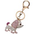 thumbnail image 2 of Puppy Keychain Backpack Hanging Pendant Metal Pendant Shiny Dog Keyring Decoration, 2 of 9