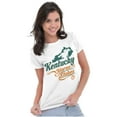 thumbnail image 3 of Kentucky Horse Race Souvenir KY Map Womens Fitted Plus Size Graphic Tee Brisco Brands 2X, 3 of 5