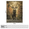 thumbnail image 4 of JEUXUS Christian Deer Motivational Rustic Wildlife Reindeer Picture Inspirational Quotes Durable and Long-lasting Flannel Blanket White, 4 of 6