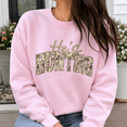 thumbnail image 3 of He’s Hunting Camo Graphic Crewneck Sweatshirt for Hunting Wives, 3 of 9