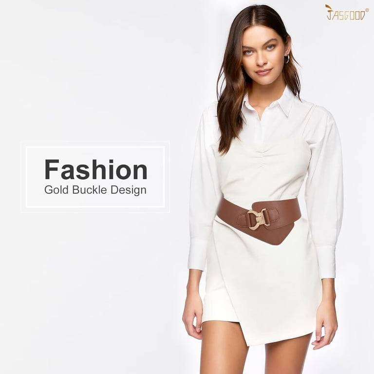 Wide Elastic Stretch Waist Belt Women display picture 3